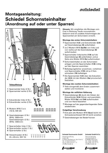 Versetzanleitung Schornsteinhalter - ais-online.de