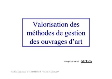 Principe de la mÃ©thode - PLATEFORME OUVRAGES D'ART