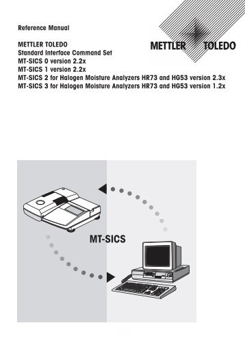 3.1 Commands and responses MT-SICS level 0 - Mettler Toledo