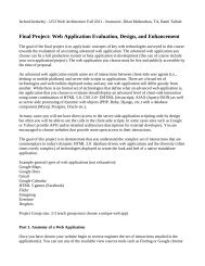 Final Project: Web Application Evaluation, Design, and ... - Courses