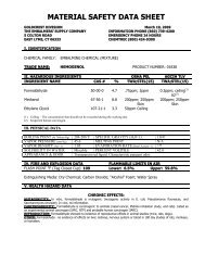 MATERIAL SAFETY DATA SHEET - Embalming Supply Company