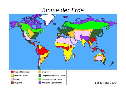 Biome und Ãkozonen