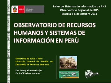 Observatorio de RHS y Sistemas de InformaciÃ³n de PerÃº