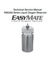 Technical Service Manual PM2300 Series Liquid Oxygen Reservoir