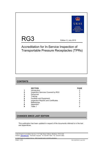 RG3 Edition 3 July 2010 - The United Kingdom Accreditation Service