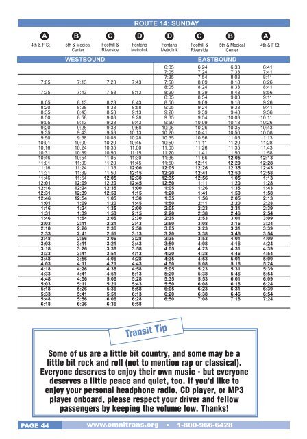 Bus Book, January 2013 issue - Omnitrans