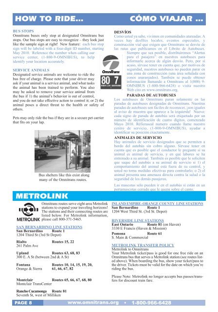 Bus Book, January 2013 issue - Omnitrans
