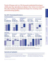 Business Overview - Annual Report 2011 - Taylor Wimpey