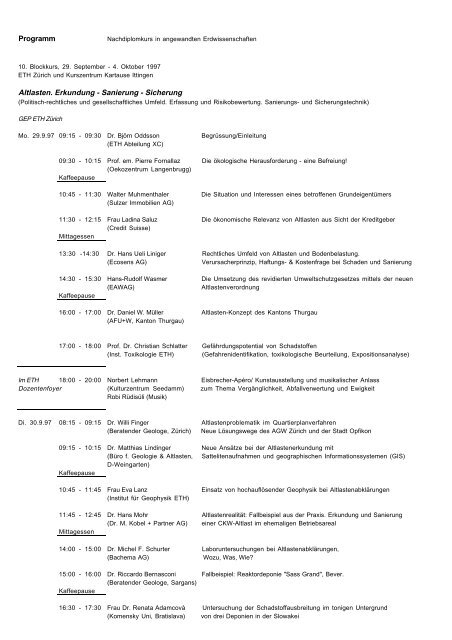 Kursprogramm als PDF-Datei - Zertifikatslehrgang in angewandten ...