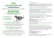 Der Dackelfreund - Nr. 3/2011 - Teckelklub Wiesbaden/ Mainz