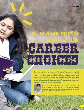 A Parent’s Role in Career Choices