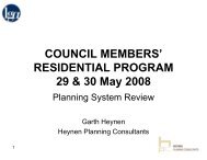 Planning System Review - Garth Heynen