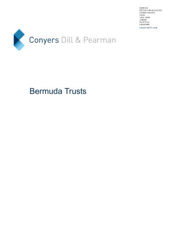Bermuda Trusts - Conyers Dill & Pearman