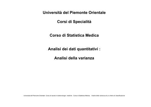 anova_1 - UniversitÃ  del Piemonte Orientale