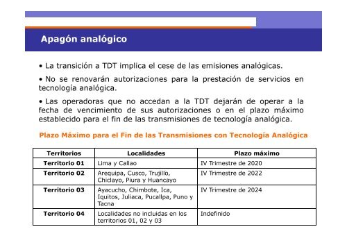 Limitaciones del Plan Maestro - Concortv