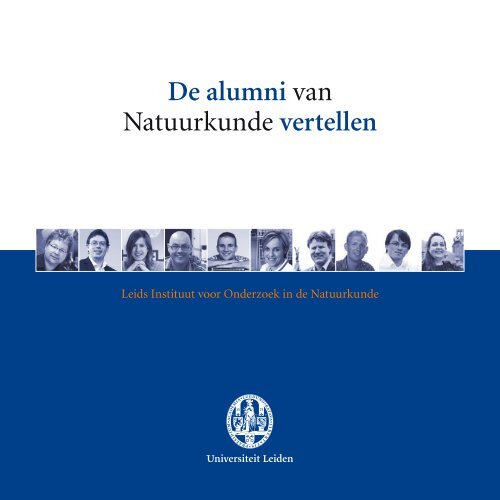 De alumni van Natuurkunde vertellen - Faculteit der Wiskunde en ...