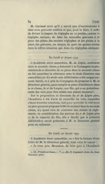 ProcÃ¨s-verbaux, 1671-1793; publiÃ©s pour la ... - Warburg Institute