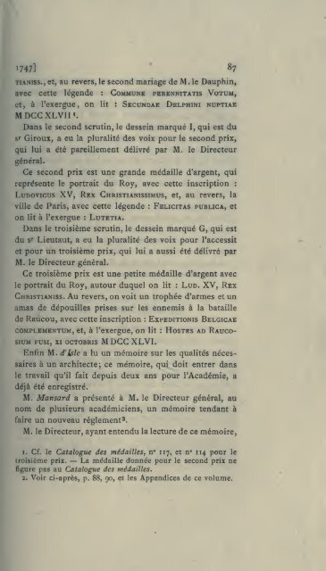 ProcÃ¨s-verbaux, 1671-1793; publiÃ©s pour la ... - Warburg Institute