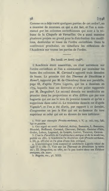 ProcÃ¨s-verbaux, 1671-1793; publiÃ©s pour la ... - Warburg Institute