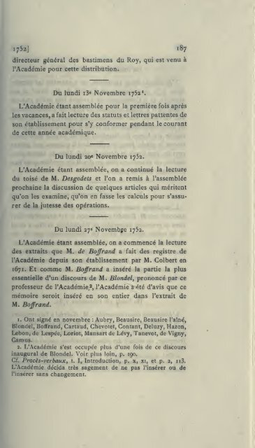 ProcÃ¨s-verbaux, 1671-1793; publiÃ©s pour la ... - Warburg Institute