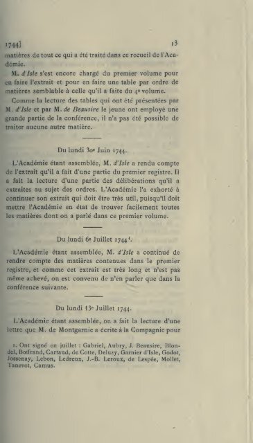 ProcÃ¨s-verbaux, 1671-1793; publiÃ©s pour la ... - Warburg Institute