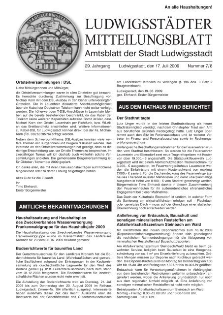 80.Geburtstages - Ludwigsstadt