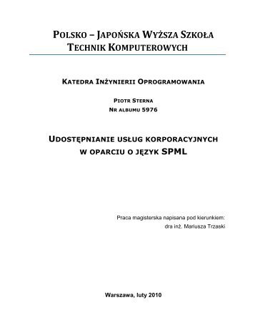 pjwstk - Polsko-JapoÅska WyÅ¼sza SzkoÅa Technik Komputerowych