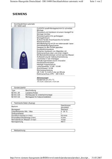 Datenblatt