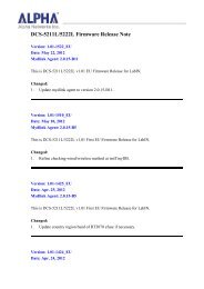 DCS-5211L/5222L Firmware Release Note - D-Link | Technical ...