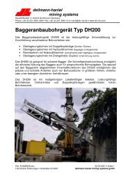 Baggeranbaubohrgerät Typ DH200