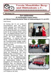 Nr.124 (4/2013) - Verein Mansfelder Berg- und Hüttenleute eV