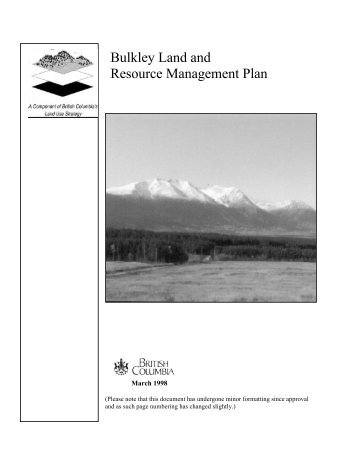 Bulkley Land and Resource Management Plan (LRMP)