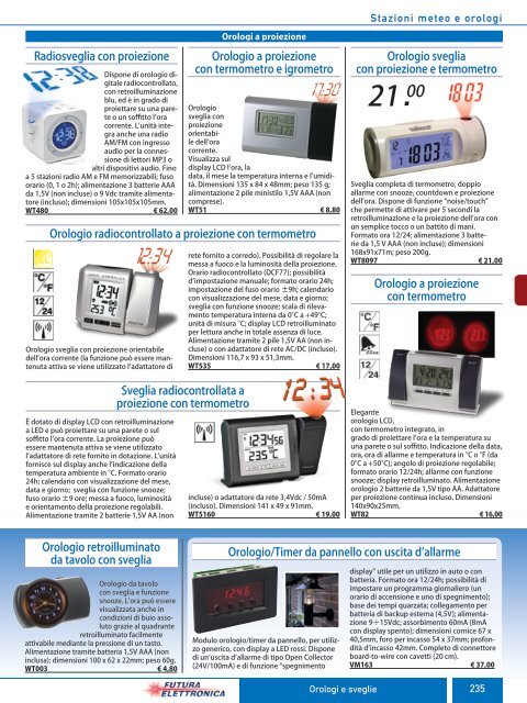 Stazioni meteo professionali wireless - Futura Elettronica