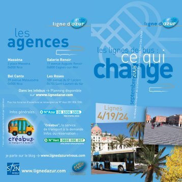 agences - Lignes d'azur