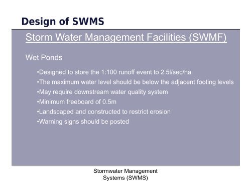 Storm Water Management Plan - The City of Spruce Grove