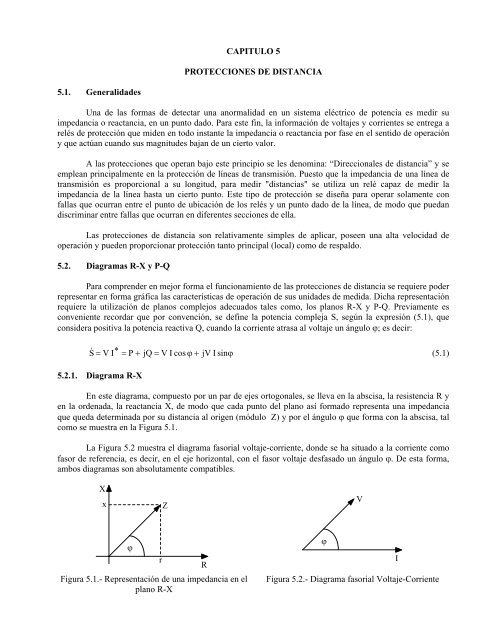 CAPITULO 5 PROTECCIONES DE DISTANCIA . Generalidades ...