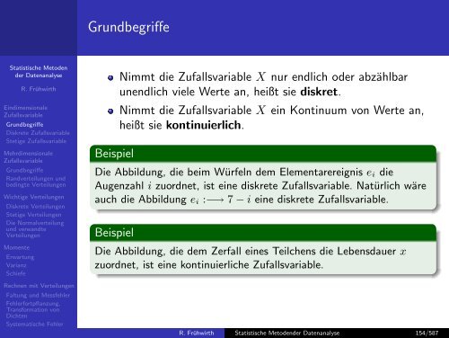 Statistische Methoden der Datenanalyse - HEPHY