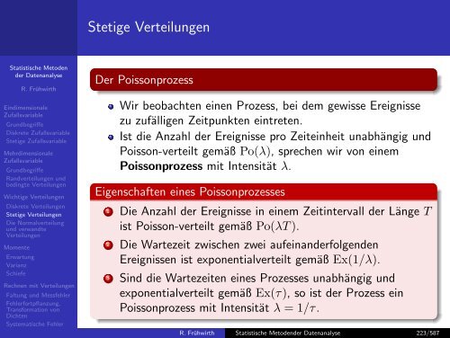 Statistische Methoden der Datenanalyse - HEPHY