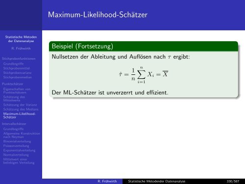 Statistische Methoden der Datenanalyse - HEPHY