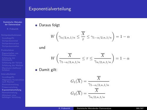 Statistische Methoden der Datenanalyse - HEPHY