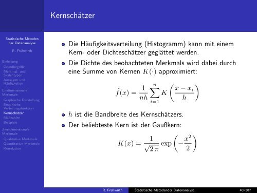 Statistische Methoden der Datenanalyse - HEPHY