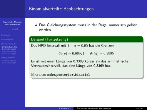 Statistische Methoden der Datenanalyse - HEPHY