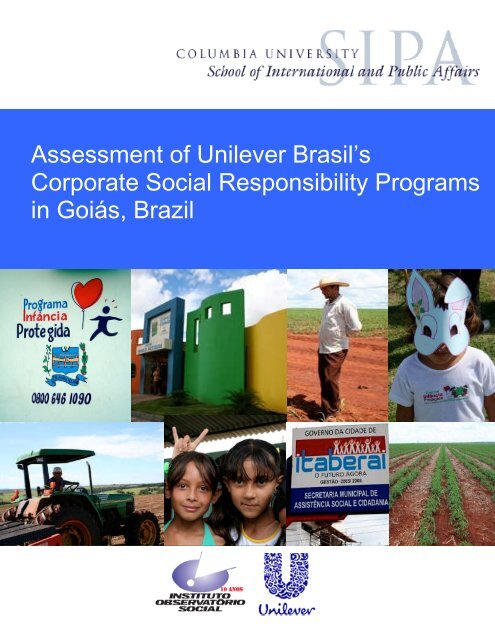 Assessment of Unilever Brasil's Corporate Social Responsibility ...