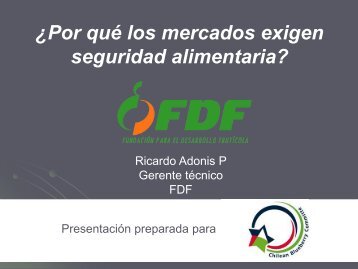 Seguridad Alimentaria - Ricardo Adonis - Comite de Arandanos