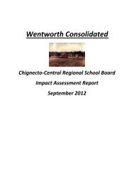 Wentworth Consolidated - Chignecto-Central Regional School Board