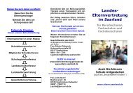 Flyer Landeselternvertretung Andruet