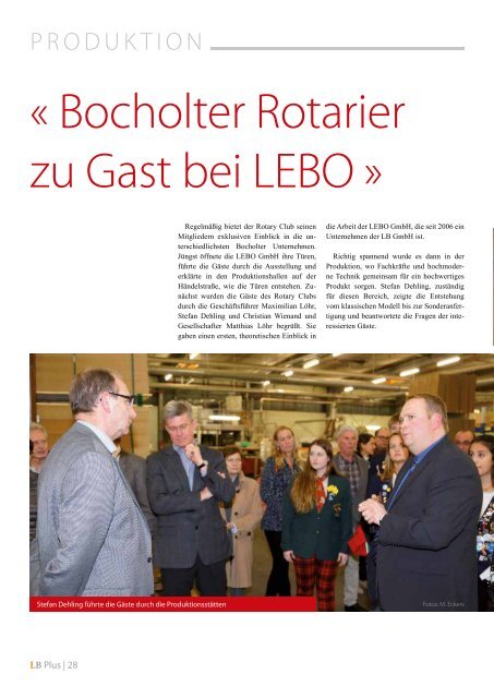 LB PLUS - Das Magazin der LB GmbH