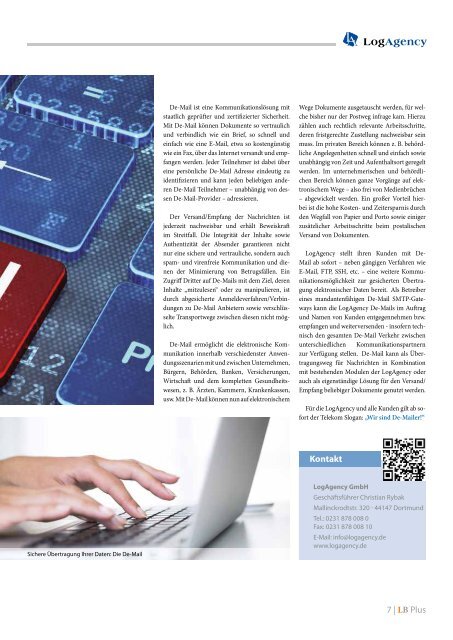 LB PLUS - Das Magazin der LB GmbH