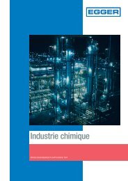 Chimie: Applications pour pompes Egger dans l'Industrie chimique