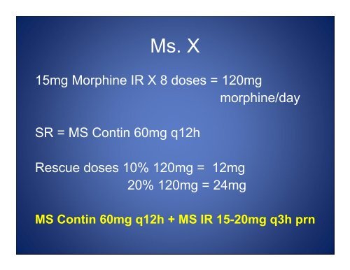 OPIOID CONVERSIONS